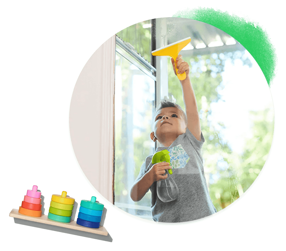 2-year-olds playing with toys from The Play Kits