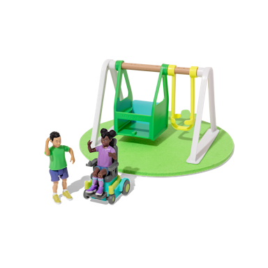 Friends & Swing Set from The Connector Play Kit