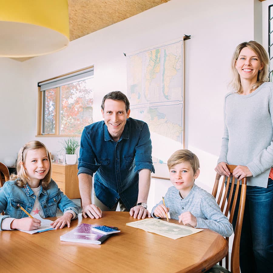 Lovevery Founder Rod Morris at Table with Family